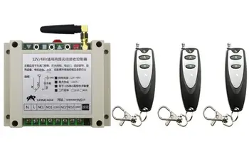 

New DC12V 24V 36V 48V 10A 2CH Remote Control Garage Door RF Wireless Remote Control Switch System 3X Transmitter + 1 X Receiver