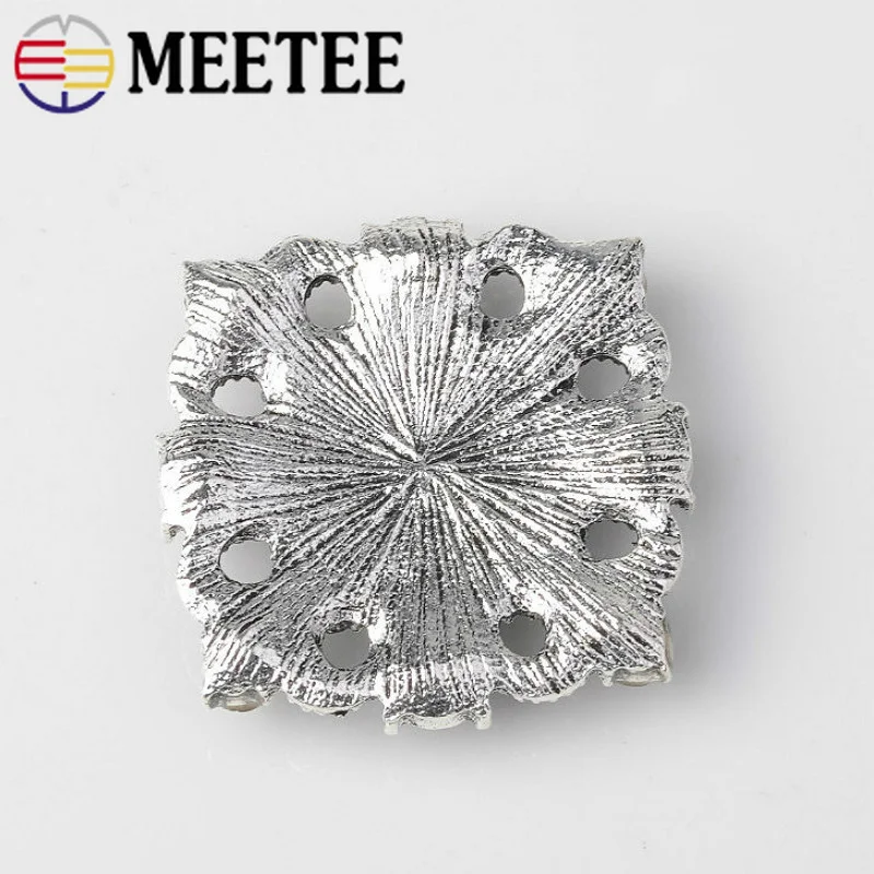 Meetee 5/10 шт 2 8 см Стразы пистолет декор из сплава пуговицы CN201 для одежды юбки сумки