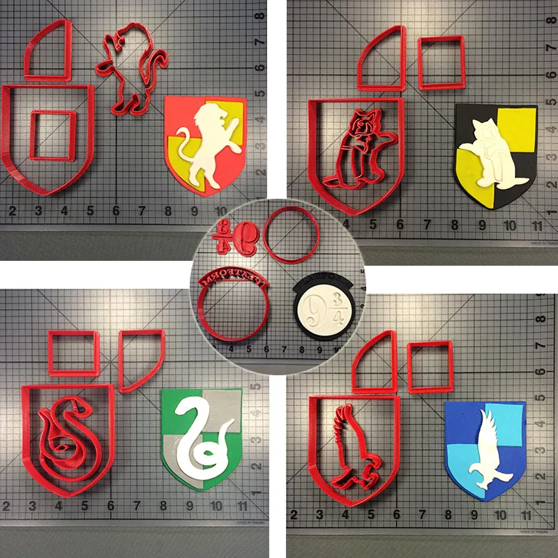 

Harri Potter Deathly Hallows Series Cookie Cutters Custom Made 3D Printed Fondant Cookie Cutter Set for Cake Decorating Moulds