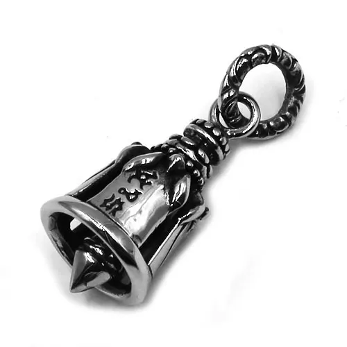 

Live To Ride Eagle Biker Skull Bell Pendant Stainless Steel Skull Rose Lady Rider Motor Pendant Fashion Christmas Gift SWP0130