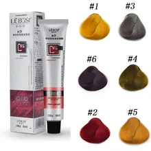 100 мл 6 цветов унисекс Перманентный крем для волос Яркий крем-краска для волос воск цвета волос длинное лазерное для салона