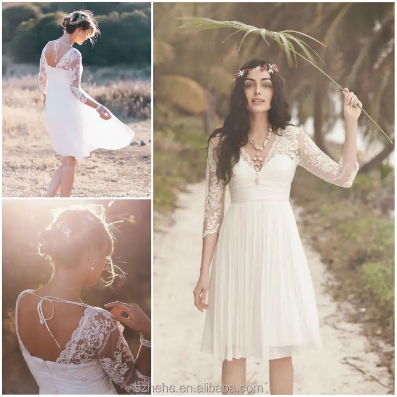 Image for short casual country wedding dresses
