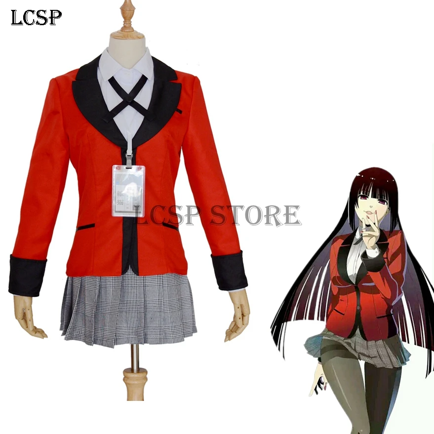 LCSP Kakegurui Twin Jabami Yumeko костюм для косплея японского аниме momoboni Kirari взрослых девочек