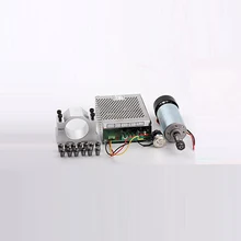 300 Вт dc мотор шпинделя+ 52 мм зажим(отправить четыре винта)+ губернатор питания+ 13 ШТ. ER11 собирать