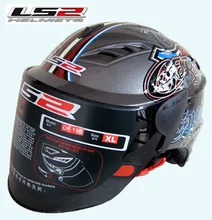 Free shipping Genuine LS2 OF100 motorcycle helmet half helmet wearable lens / light gray / myth