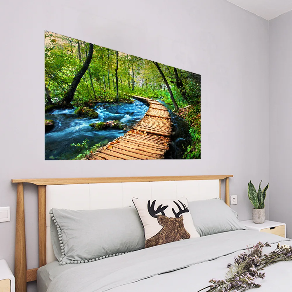 Buy 3D landscape DIY Wall Sticker Mural Wallpaper