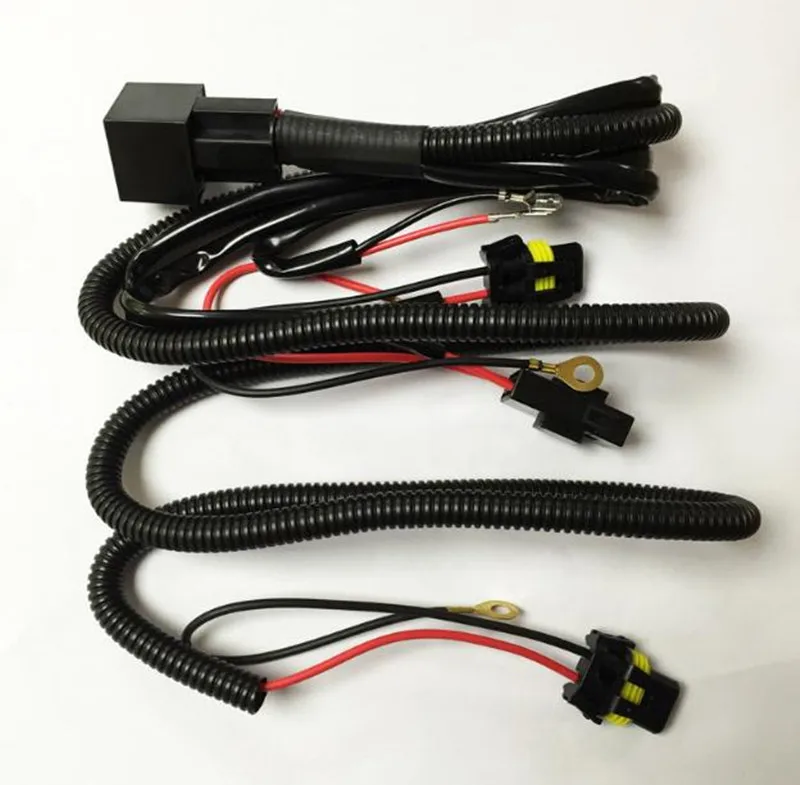 Xenon HID Conversion Kit Relay Wiring Harness H1 H8 H11 HB4 9005 9006