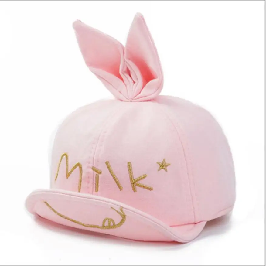 

cute fashionable Children Baby Kids Boys Girls Embroidery Letter Star 3D Ears Elastic Hat Cap Winter,Autumn High quality 0716