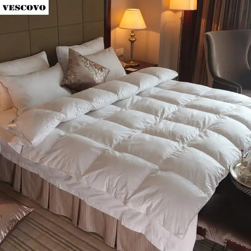 100 White Duck Goose Down Winter Quilt Comforter Blanket Duvet