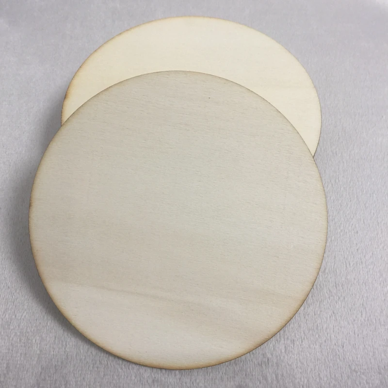 20 шт деревянные простые круглые круги ремесленные формы 3 мм фанера