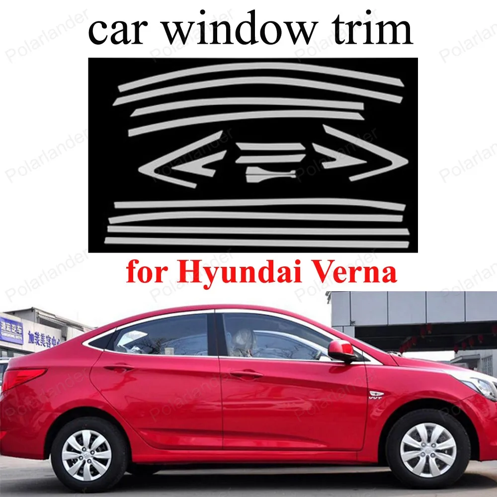 Chromium Styling Stainless Steel Car Window Trim Decoration Strips For