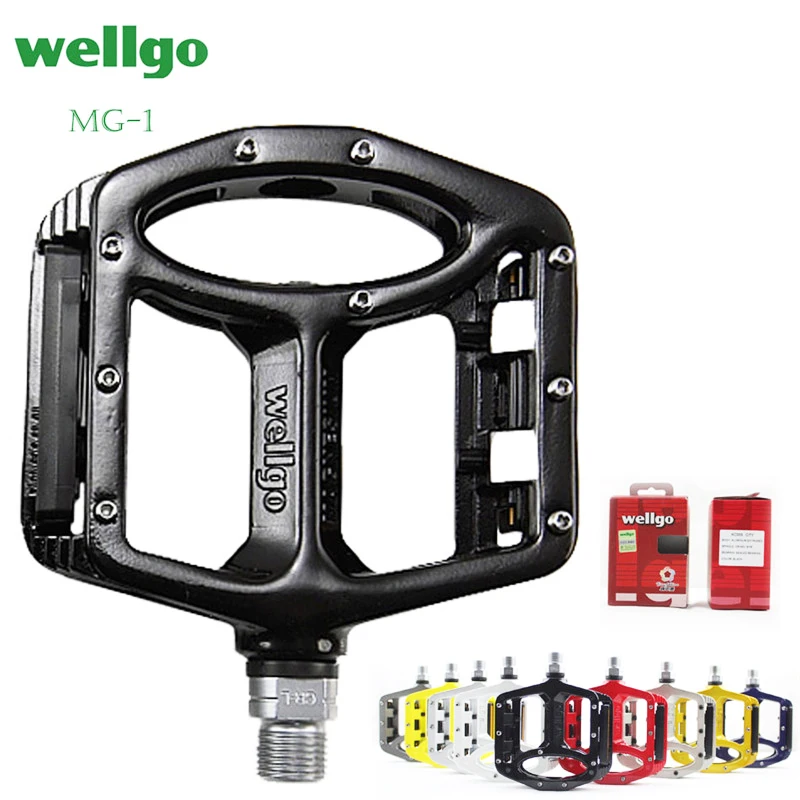 Wellgo MTB Pedals Sealed Bearings Bicycle Pedals for bmx Road Mountain Bike Pedals Wide Magnesium Alloy Cycling Pedals MG-1 Wellgo MTB Pedals Sealed Bearings Bicycle Pedals for bmx Road Mountain Bike Pedals Wide Magnesium Alloy Cycling Pedals MG-1