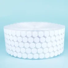 450 пар 10 мм белая круглая самоклеящаяся клейкая лента для монет на крючке и петле нейлоновая ткань застежка в горошек ленты липучка лента