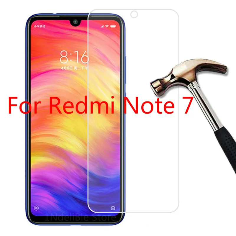 2.5D 9H HD пленка для экрана из закаленного стекла Xiaomi Redmi Note 7 защитная стеклянная Xiomi