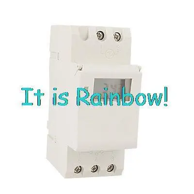 

Free Shipping DIN Rail LCD Digital Timer Programmable Weekly Time Relay Switch 220V AC 16A