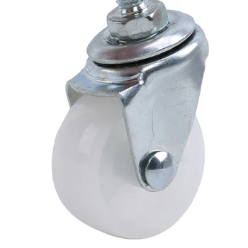 

1.5 inch White PP Plastic Caster For Trunk Suitcase Nylon Wear Resistant Wheels Repair Replacement Parts For 360 Spinner Upright