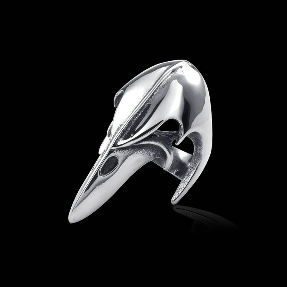 

2018 For Men De-fense Finger Ring Self-defense Domineering Eagle Mouth Shape Ring Punk Exaggerated Joint Ring