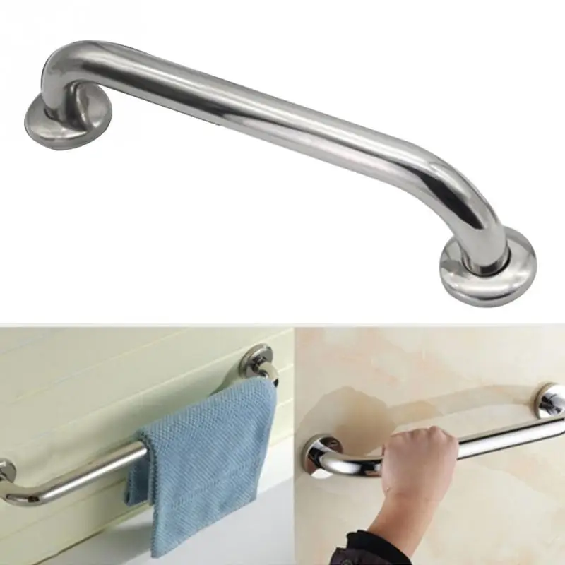 

Bathtub Handrail Chrome Polished 304 Stainless Steel Bathroom Safety Grab Bar for The Old People Armrest 25CM