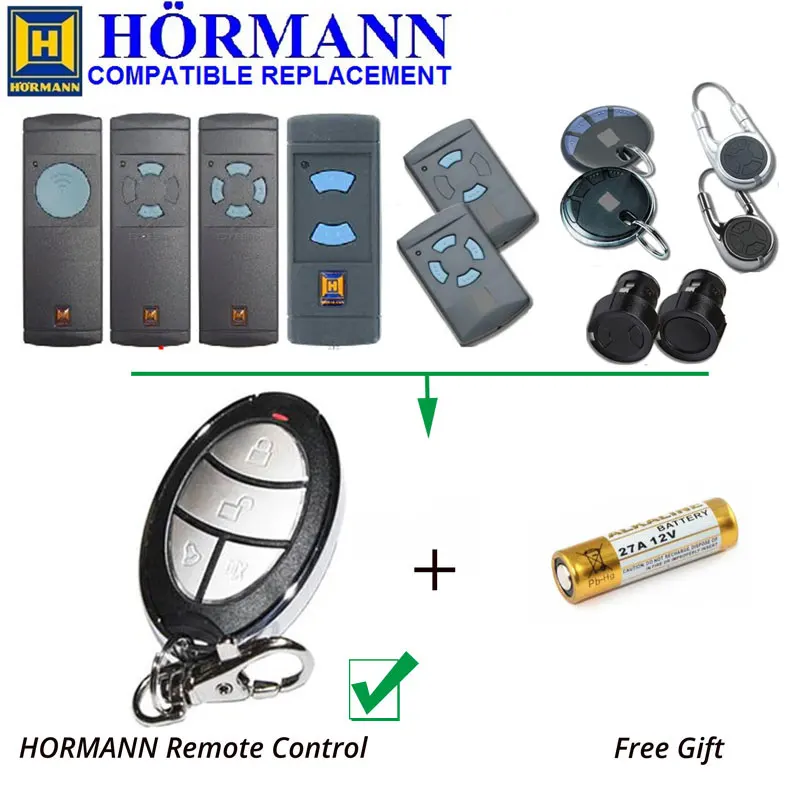 

HORMANN HSP4 Hand Transmitter Replacement Garage Door Remote Control 868.3MHz