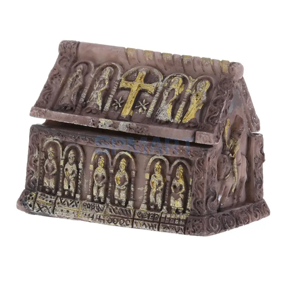 1x Mini Resin Sand Scene Casket Coffin Model for DIY Layout Landscape Scenery Diorama Wargame Games Parts