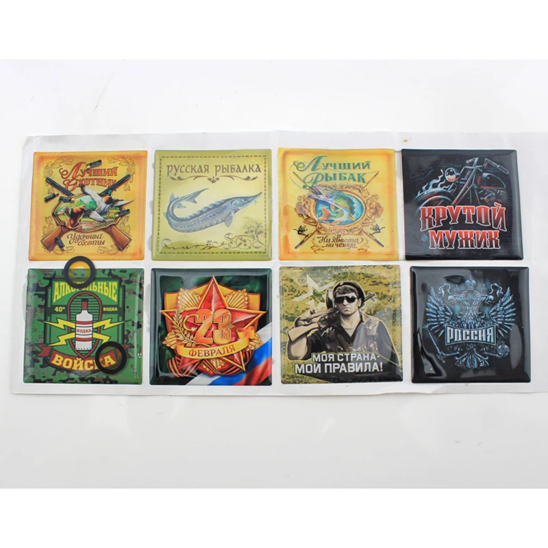 

Hot sale Customize Clear Epoxy Sticker Glowing