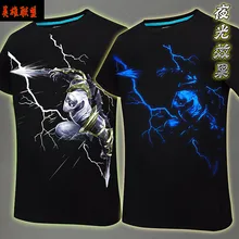 Licht! Spiel LOL Die Unforgive/Dreschen Unisex cosplay t-shirt sommer top t-shirt auf lager kostenloser versand 2016