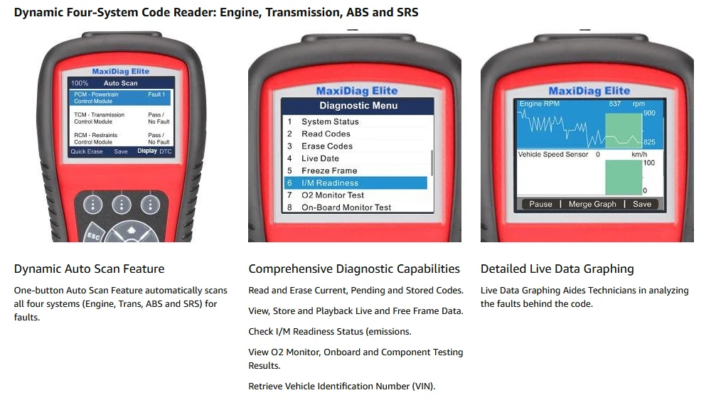 Autel MaxiDiag Elite MD802 OBD2 сканер OBD2 автоматический сканер диагностический инструмент OBD 2 Автомобильный диагностический сканер Eobd автоматический сканер