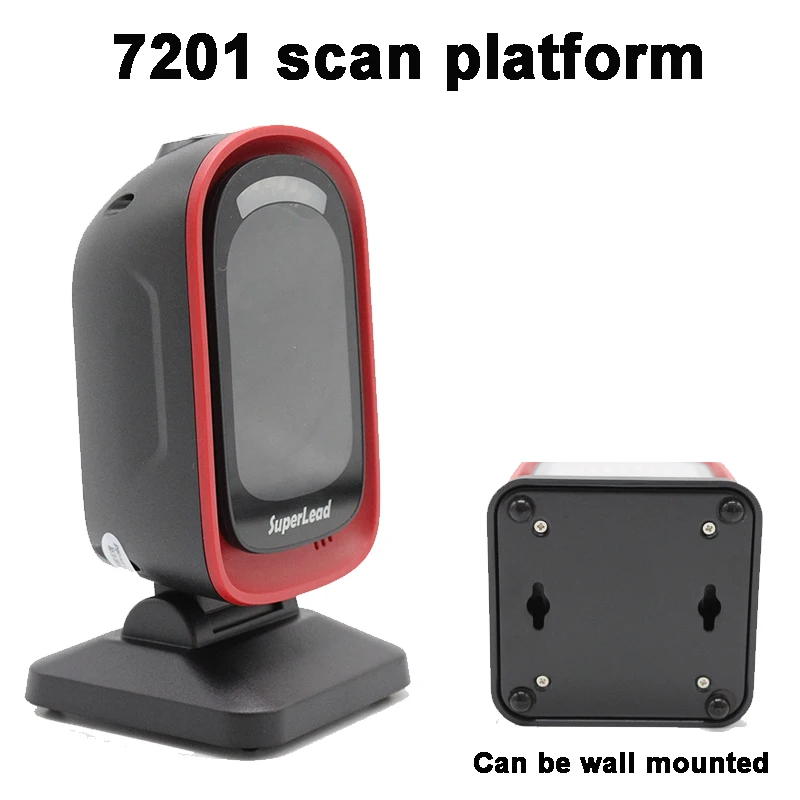 Всенаправленный сканер 2D сканер тикетирование QR код сканер USB считыватель штрих-кодов Настольный 2d сканирующая платформа