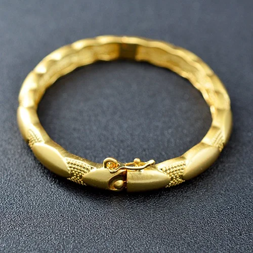 Солнечные ювелирные изделия Классический ювелирный браслет круглые браслеты медные браслеты "Дубай" для женщин вечерние украшения в подарок на год - Окраска металла: Bangle