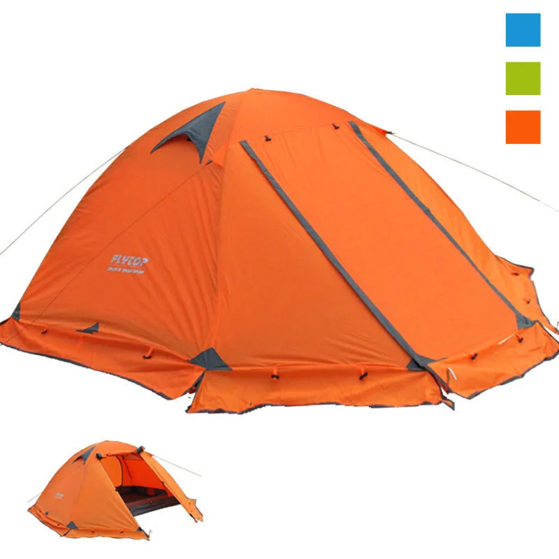 Фото Flytop двухслойная Сверхлегкая алюминиевая палатка для 2 человек водонепроницаемая