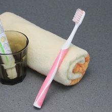 1 шт. в упаковке двойная Ультрамягкая зубная щетка набор бамбуковый уголь очистка полости рта Антибактериальный уход нано зубная щетка Белые головки