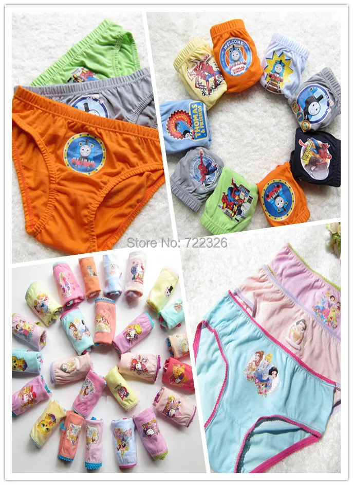boys and girls Fashion Underwear Kids Cute Cartoon Panties Children