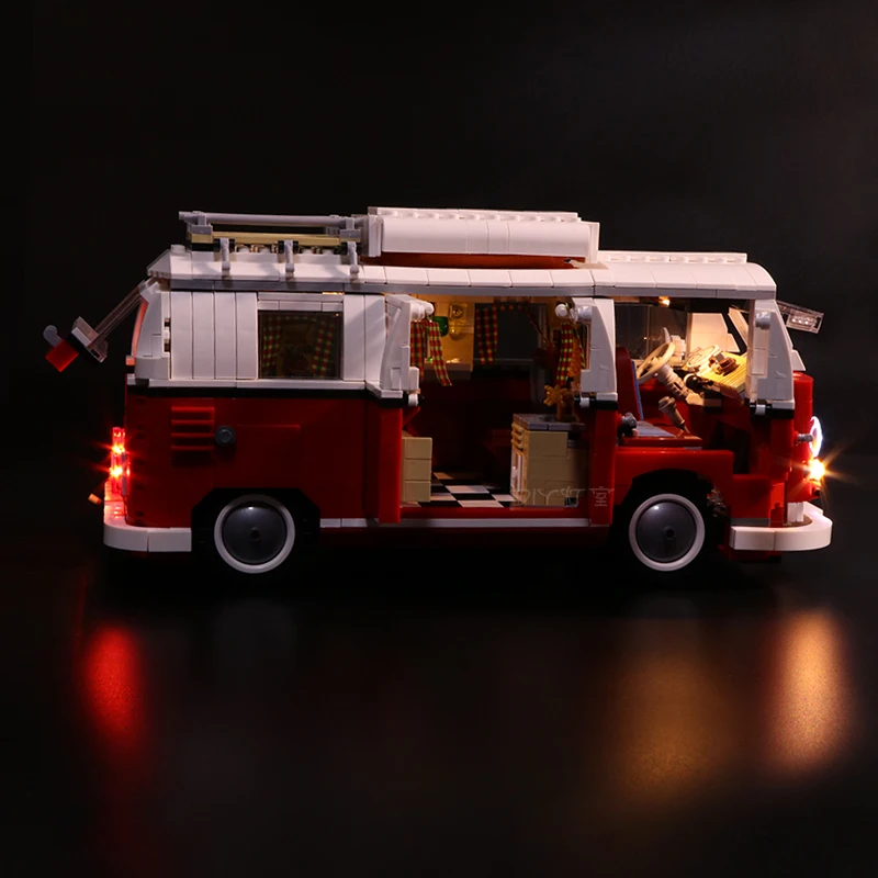 

Led Light Set For Lego 10220 Compatible 21001 Creator Volkswagen T1 Camper Van Building Blocks Bricks Toy(LED light+Battery box)