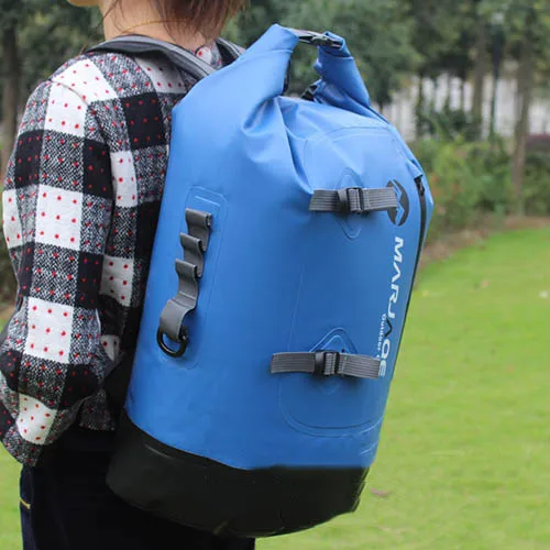 MARJAQE 30L открытый рюкзак для кемпинга, альпинизма, пешего туризма, водонепроницаемая сумка, складной рюкзак 1501 - Цвет: Dark blue 30L
