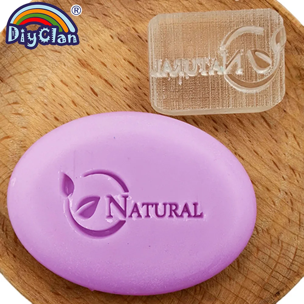 

Natural Handmade Soap Making Stamp Leaf Clear Diy Natural Organic Stamps Resin Glass Soap Chapter Custom Acrylic Chapter Tools
