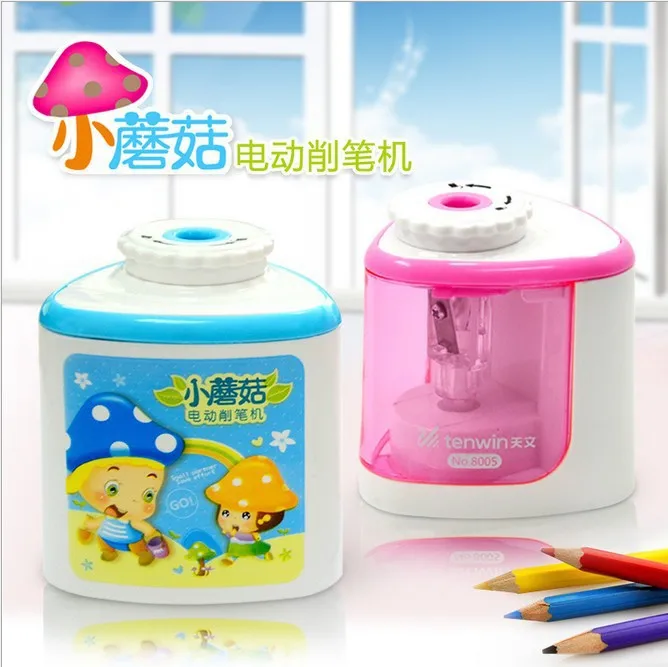 

Electric pencil sharpener mushroom electric pencil sharpener creative student electric pencil sharpener