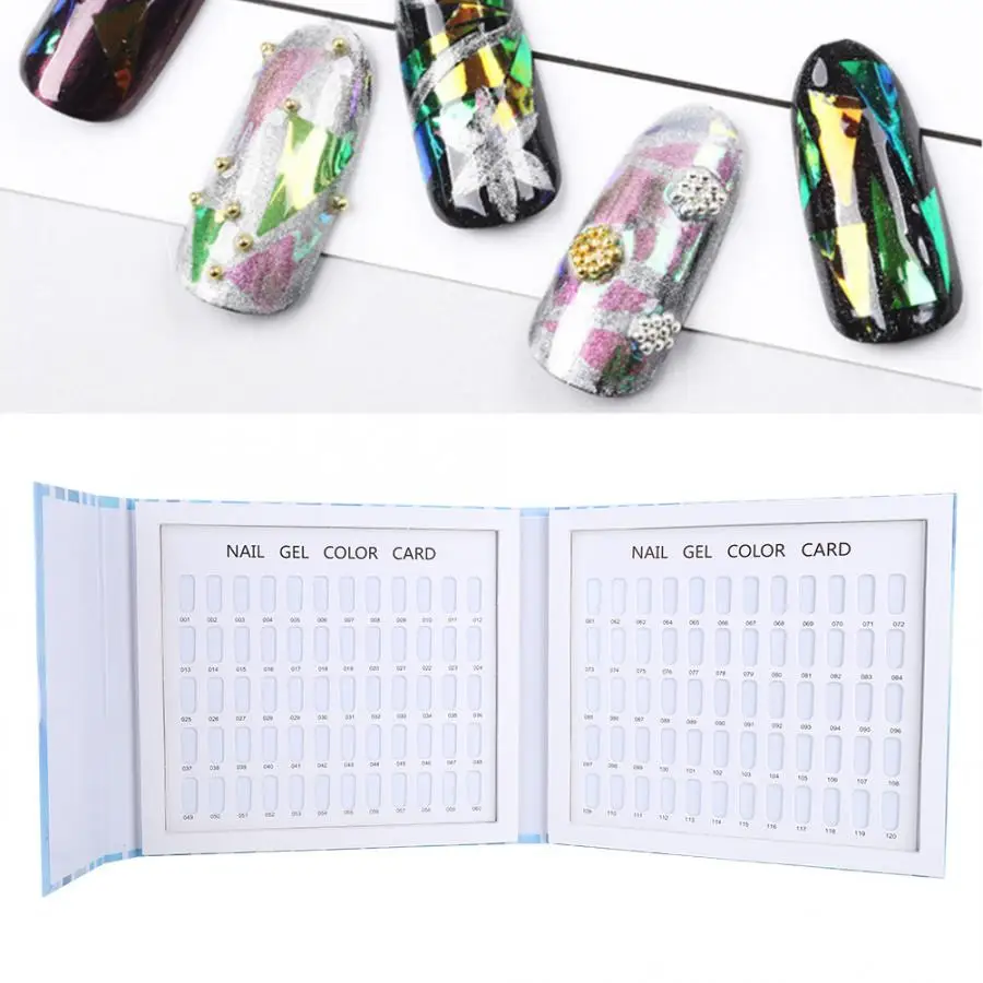 

Nail Gel Polish Color Display Box Book Dedicated Color Card Chart Painting Manicure Nail Art Tools