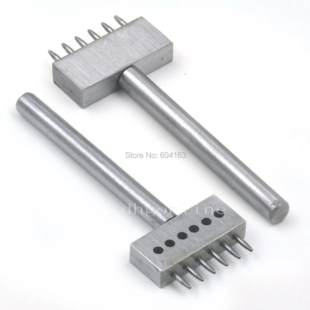 One Leather Tools Punch Cutter 6 Hole Round Puncher 4mm Spacing