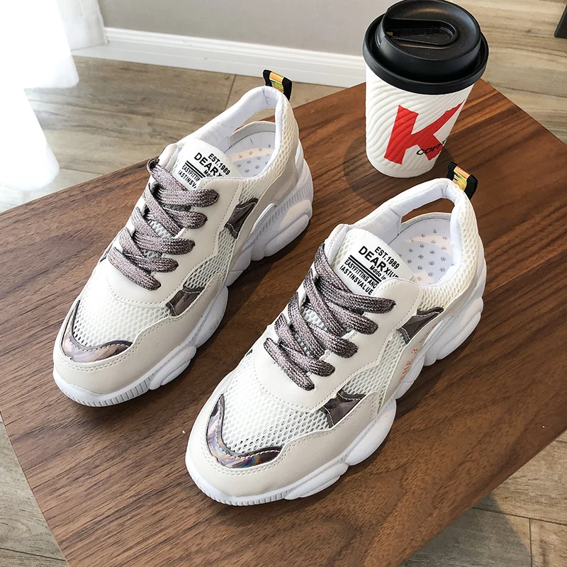 

Women Sneakers Women Shoes Womens Shoes Summer New Muffin Bottom Daddy Shoes Mesh Lace Up Running Shoes Woman Zapatos De Mujer