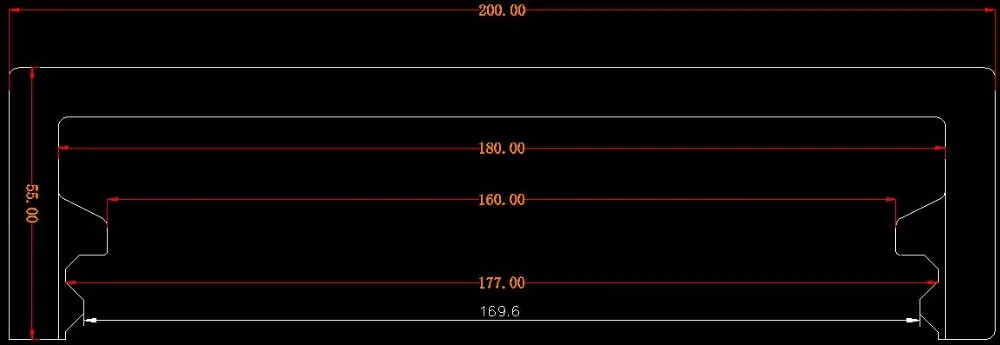 Protection bellows for THK-HSR25 open Lmax=510mm | Инструменты