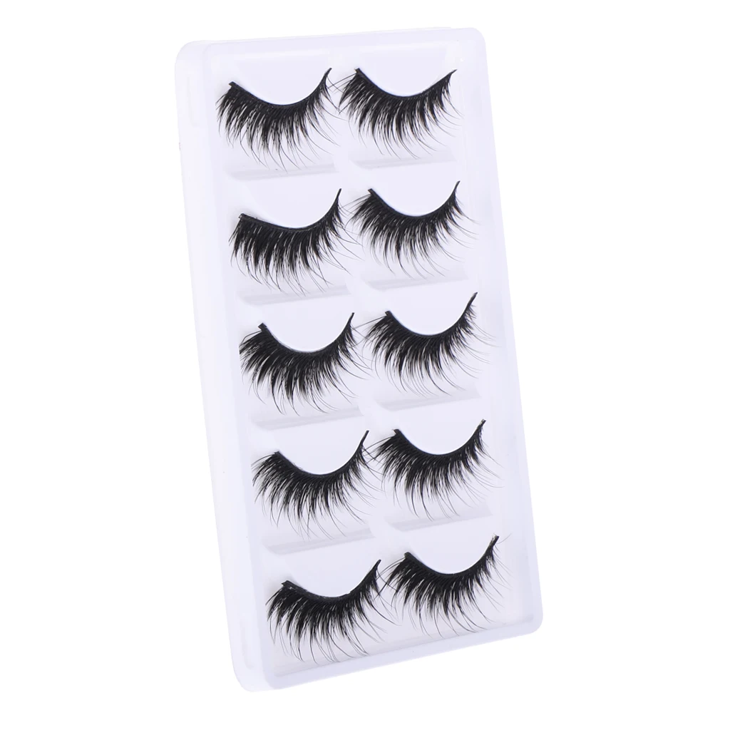 5 Pairs Black Fake Eyelashes for 12'' Blythe Doll DIY Making & Repair ACCS