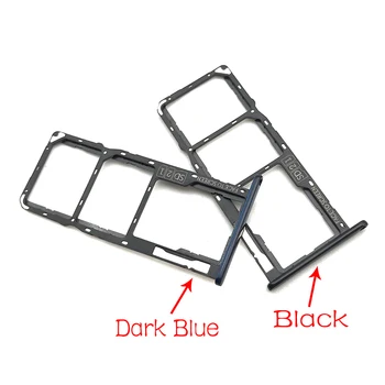 

10Pcs/Lots Black/Dark Blue SIM Card Holder Tray Slot Holder Adapter For Motorola MOTO P30 Note 6.2 inch
