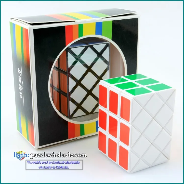 Diansheng чехол-куб 3x3, Магическая головоломка, древняя двойная рыба, IQ, кубики-головоломки, магические кубики - Цвет: white