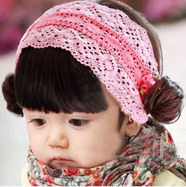 Buy Korean photography essential newborn baby wig accessories hair with bangs
