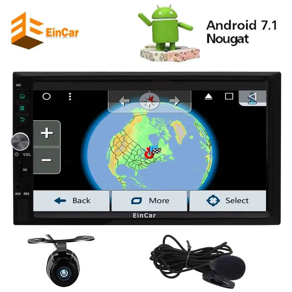 Perfect Eincar Android 7.1 Car Radio 2 Din Stereo in Dash GPS Sat Nav Head Unit Support External Microphone Wifi Bluetooth/RDS/SD/USB 2 Perfect Eincar Android 7.1 Car Radio 2 Din Stereo in Dash GPS Sat Nav Head Unit Support External Microphone Wifi Bluetooth/RDS/SD/USB 2
