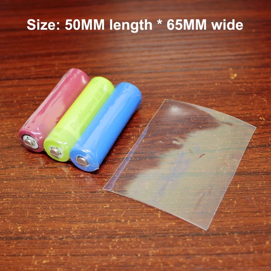 100pcs/lot Lithium battery insulation sleeve PVC heat shrinkable film battery holster 14500 battery film shrink film