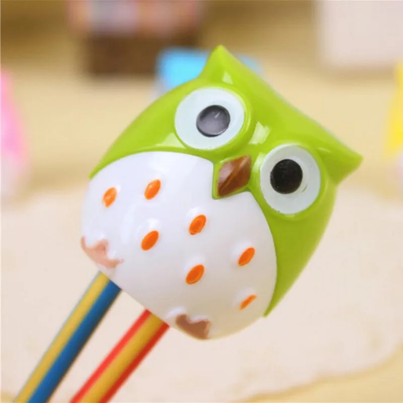 1 шт./лот точилка для карандашей Kawaii сова красочная креативные подарки детей