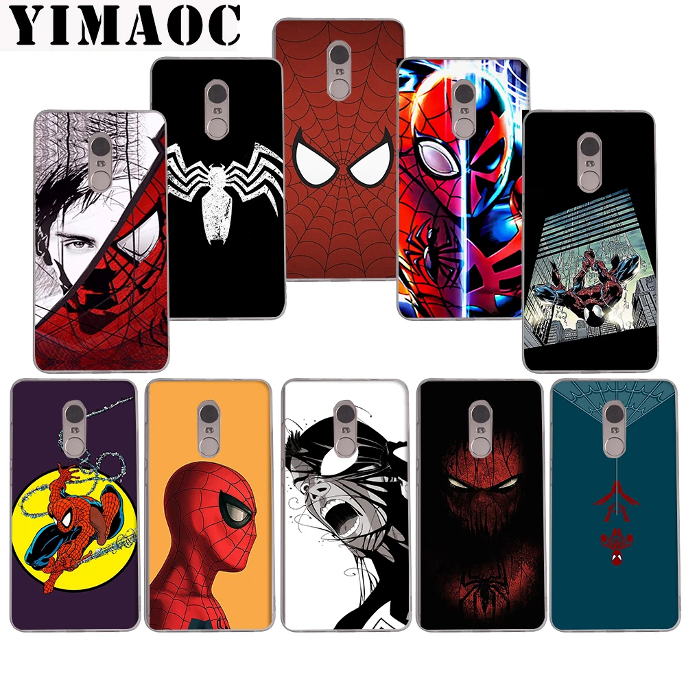 

YIMAOC 256z Spider Man Soft Case for Xiaomi Mi a1 a2 f1 6 8 lite se mix 2s Redmi 5 6 6a S2 Plus 5A Note 5 6 Pro 4 X
