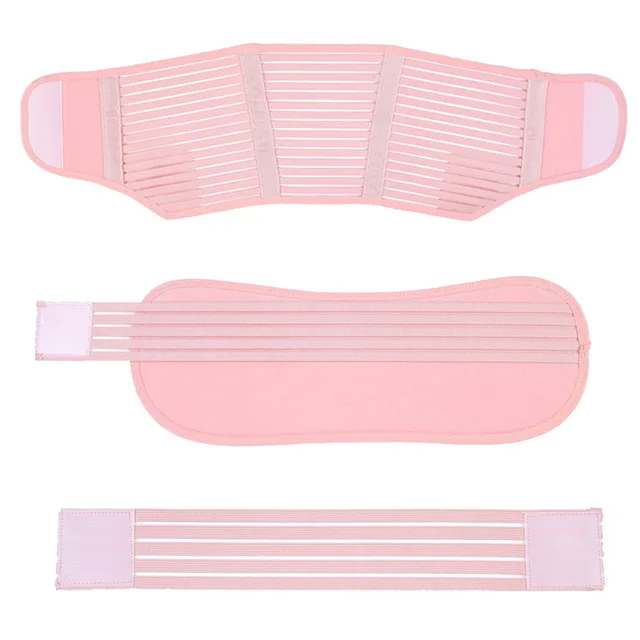 Нейлоновые ремни Spuc для беременных и матерей после родов, поддерживающий бандаж для живота, поддерживающий пояс послеродовой пояс для беременных женщин - Цвет: Pink Strip Item