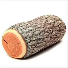 Newcomdigi 1 шт. деревянное бревно Подушка дерево пень Текстура дерева бросок креативная Подушка домашний текстиль